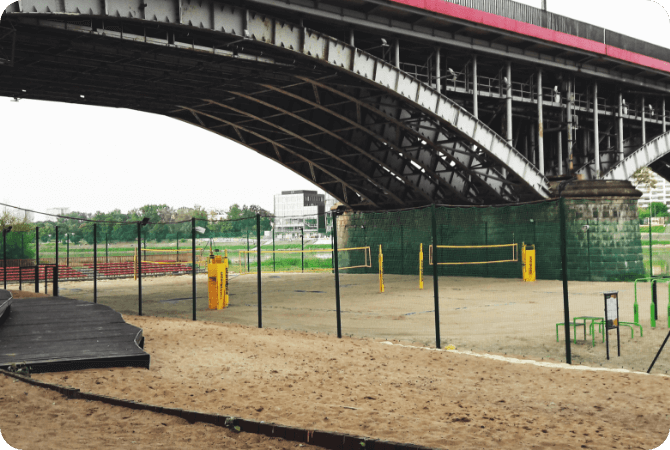 Budowa boisk plażowych i infrastruktury sportowej JDD Ice