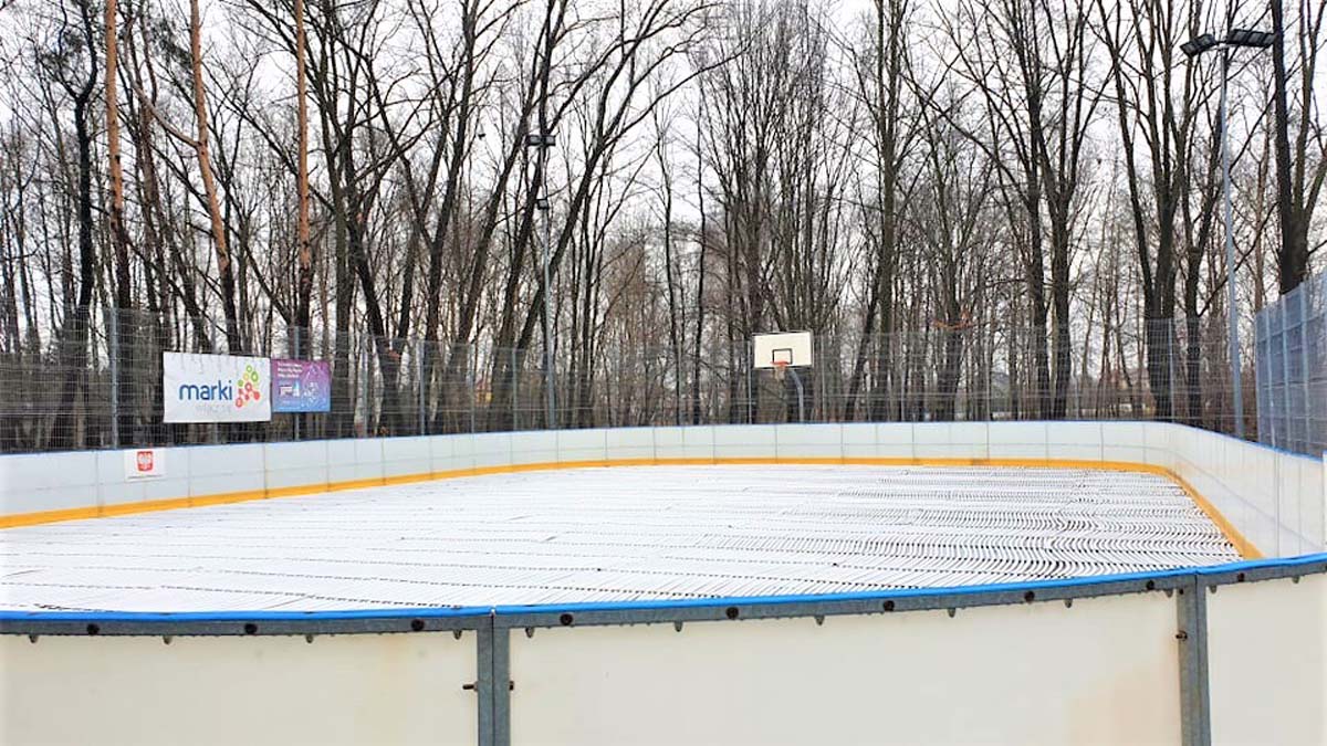 Lodowisko miejskie w Markach, realizacja JDD Ice Group
